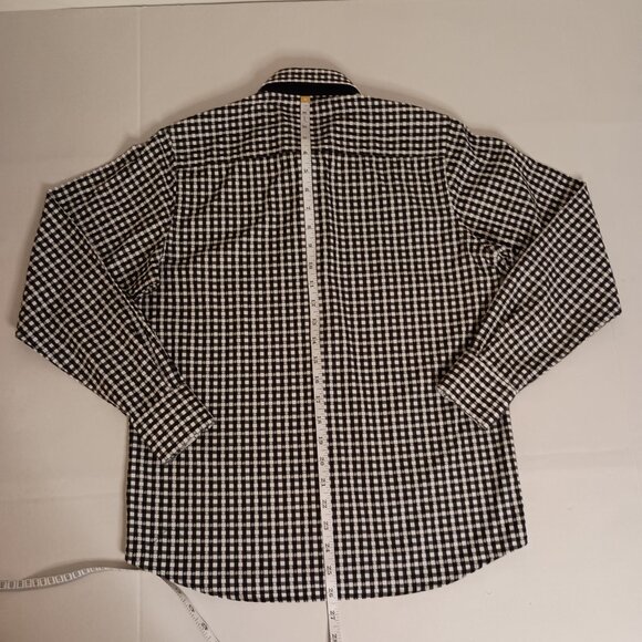 Robert Graham Boys Classic Preppy Check Cotton Button Down Shirt Size L 14/16 - Picture 13 of 16